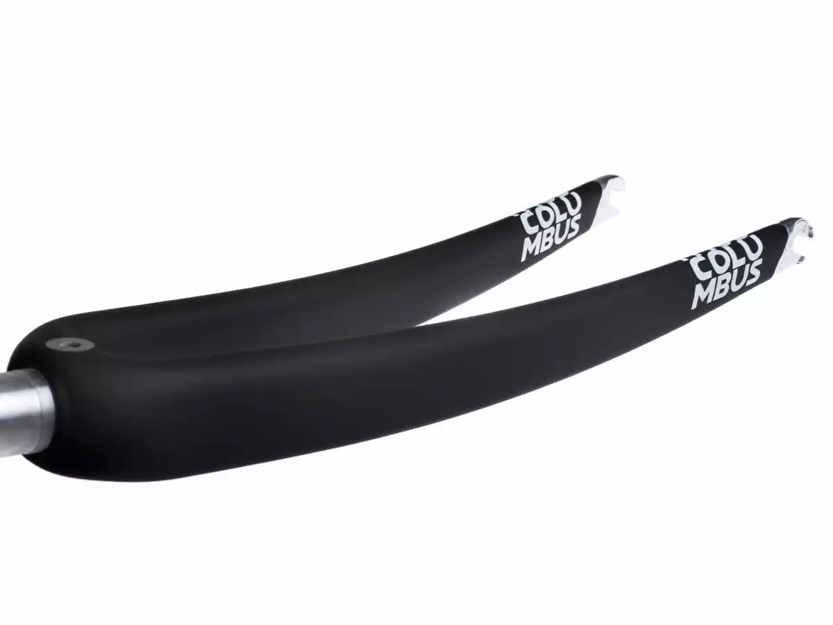 COLUMBUS Minimal Vintage Vork 700C - 1 Inch - 45 Mm Sporing - Carbon Mat - Afbeelding 5