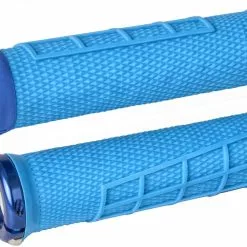 ODI Grips Elite Flow Lock On Handvatten - Blauw