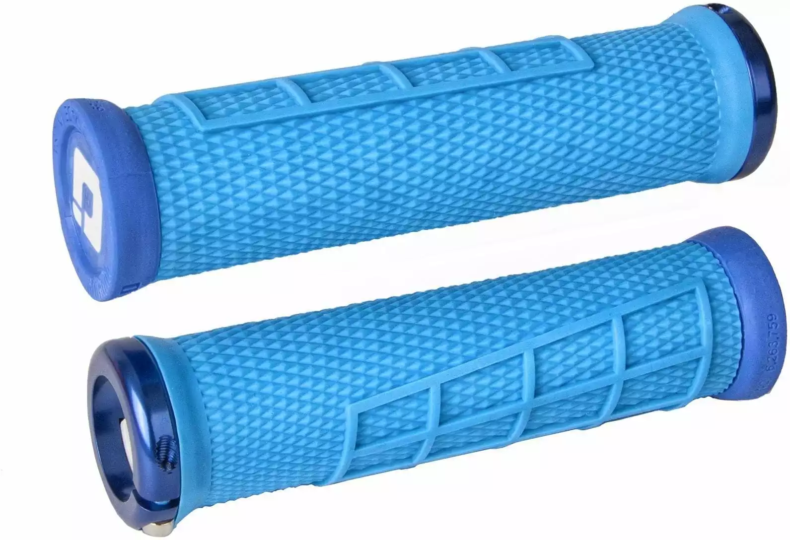 ODI Grips Elite Flow Lock On Handvatten - Blauw