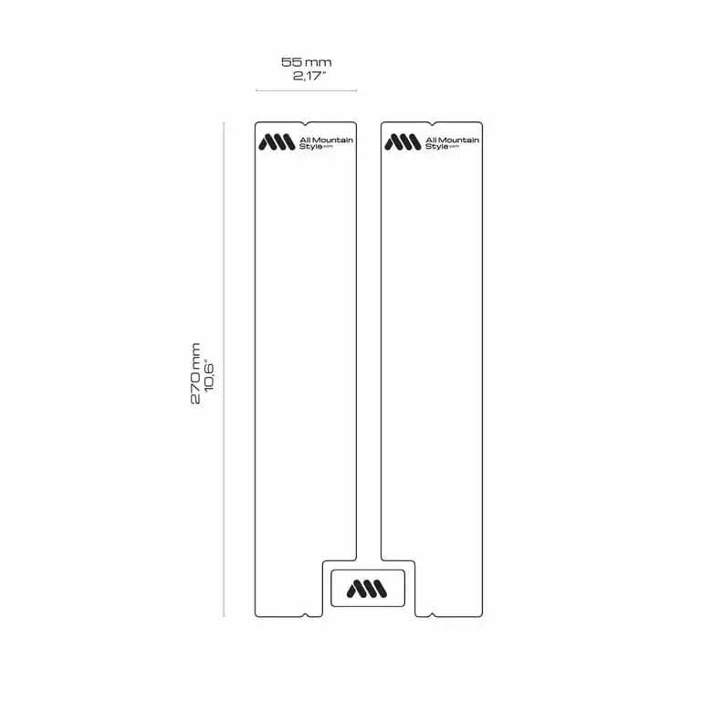 AMS - All Mountain Style Honeycomp Voorvorkbeschermer - Zwart - Afbeelding 2