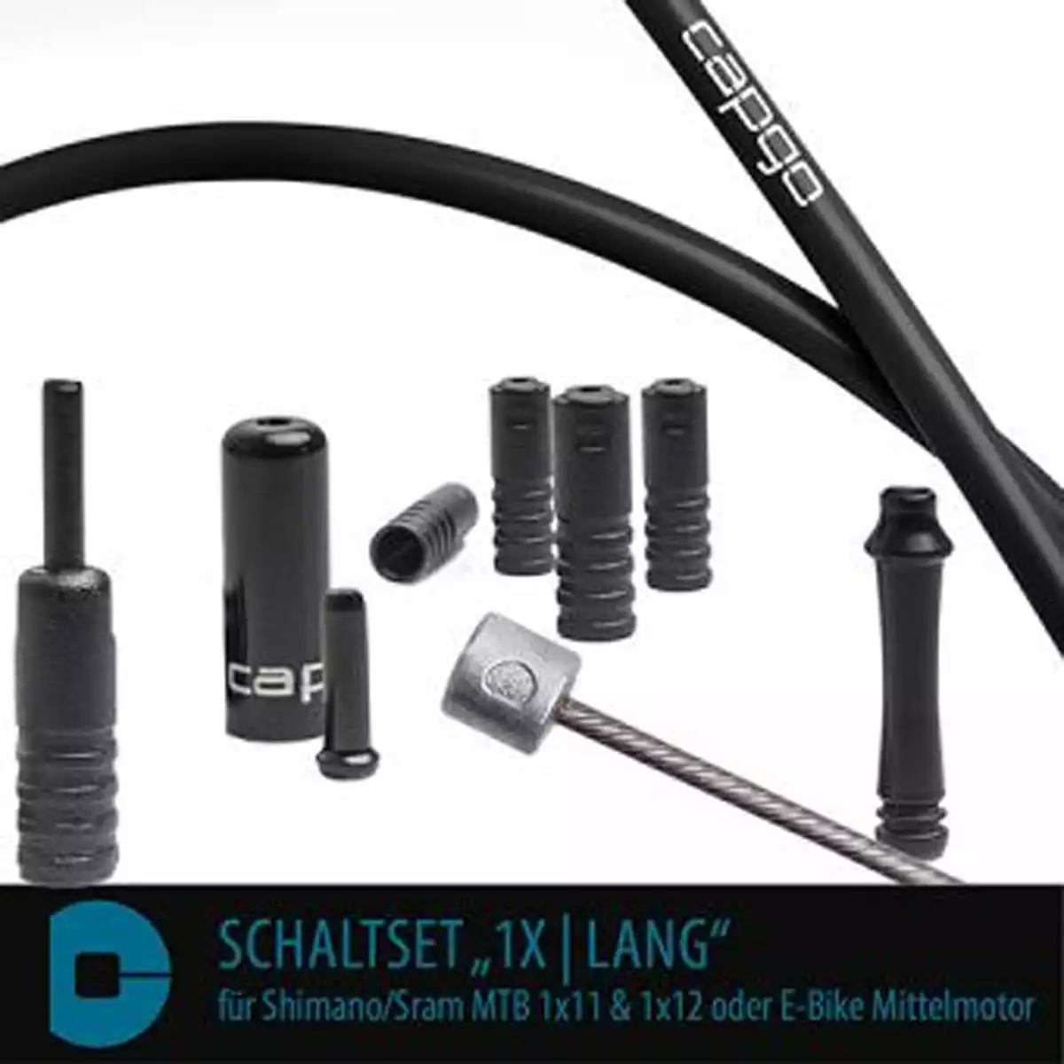 CAPGO Schakelkit BL Shimano/Sram MTB 1x11 / 1x12 Of E-bike Middenmotor - Zwart