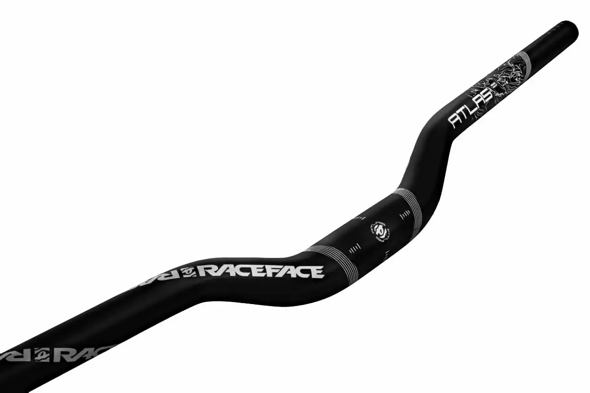 Race Face Atlas 1.25 Riserbar DH/FR-stuur - Zwart/Wit
