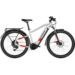 Haibike Trekking 7 Heren - Koel Grijs / Rood Mat