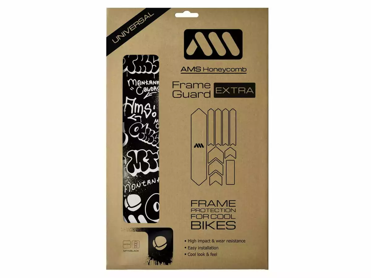 AMS - All Mountain Style Honingraat Frame Beschermings Sticker Extra - Montana/Zwart - Afbeelding 2