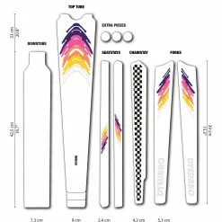 Dyedbro Grind Frame Bescherming Kit 80s - Mat