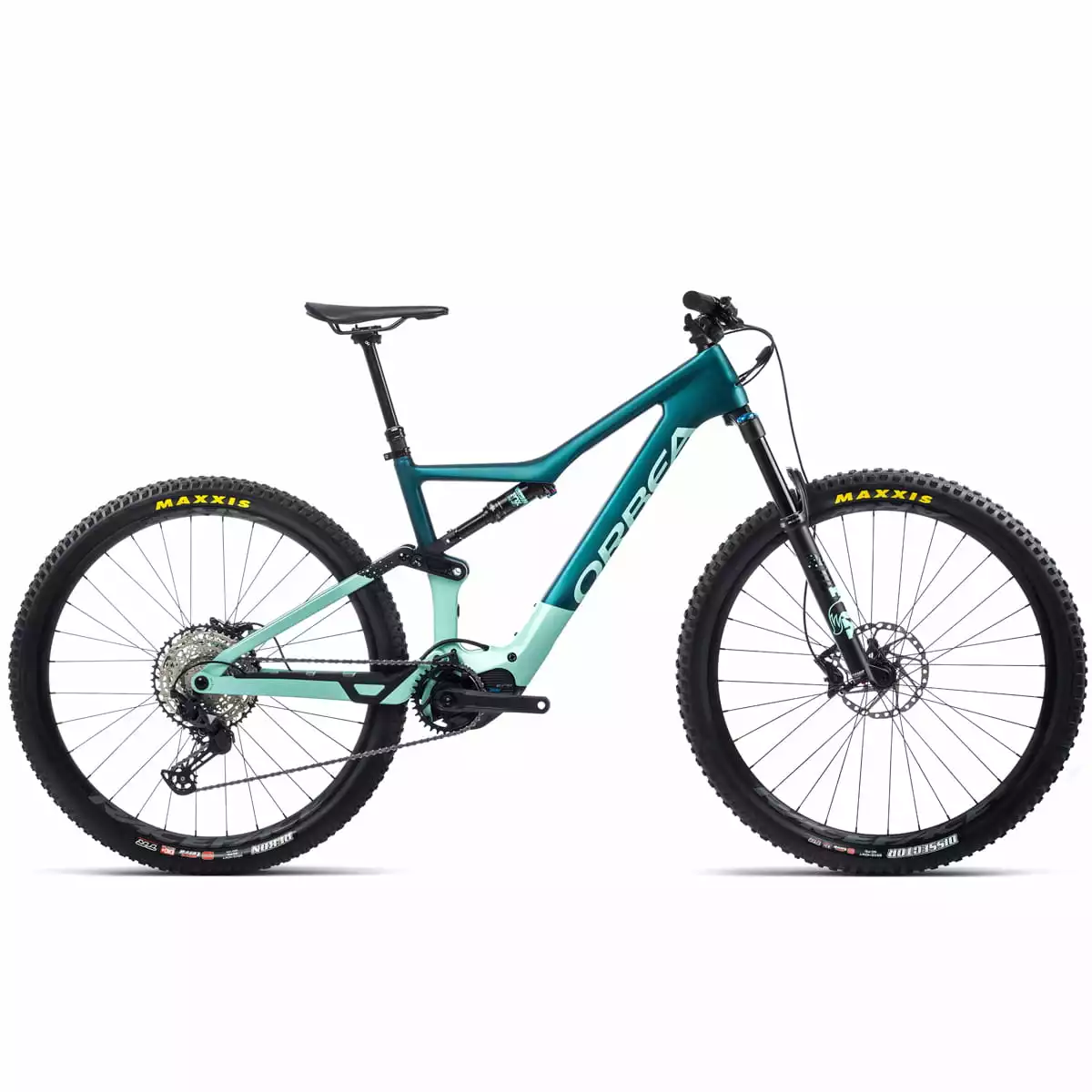 Orbea Rise M20 - 29 Inch Volledig Elektrische Fiets - Ijsgroen/oceaanblauw