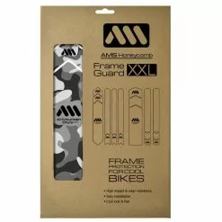 AMS - All Mountain Style Honingraat Raam Bescherming Sticker XXL - Transparant/Camo