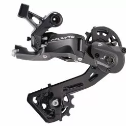 MICROSHIFT Acolyte Achterderailleur Medium Kooi 1x8 Speed - Zwart