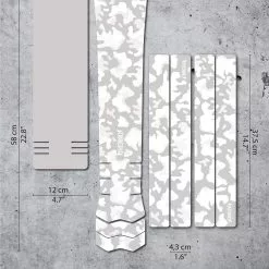 Dyedbro E-bike Frame Beschermingskit Camo - Mat Wit