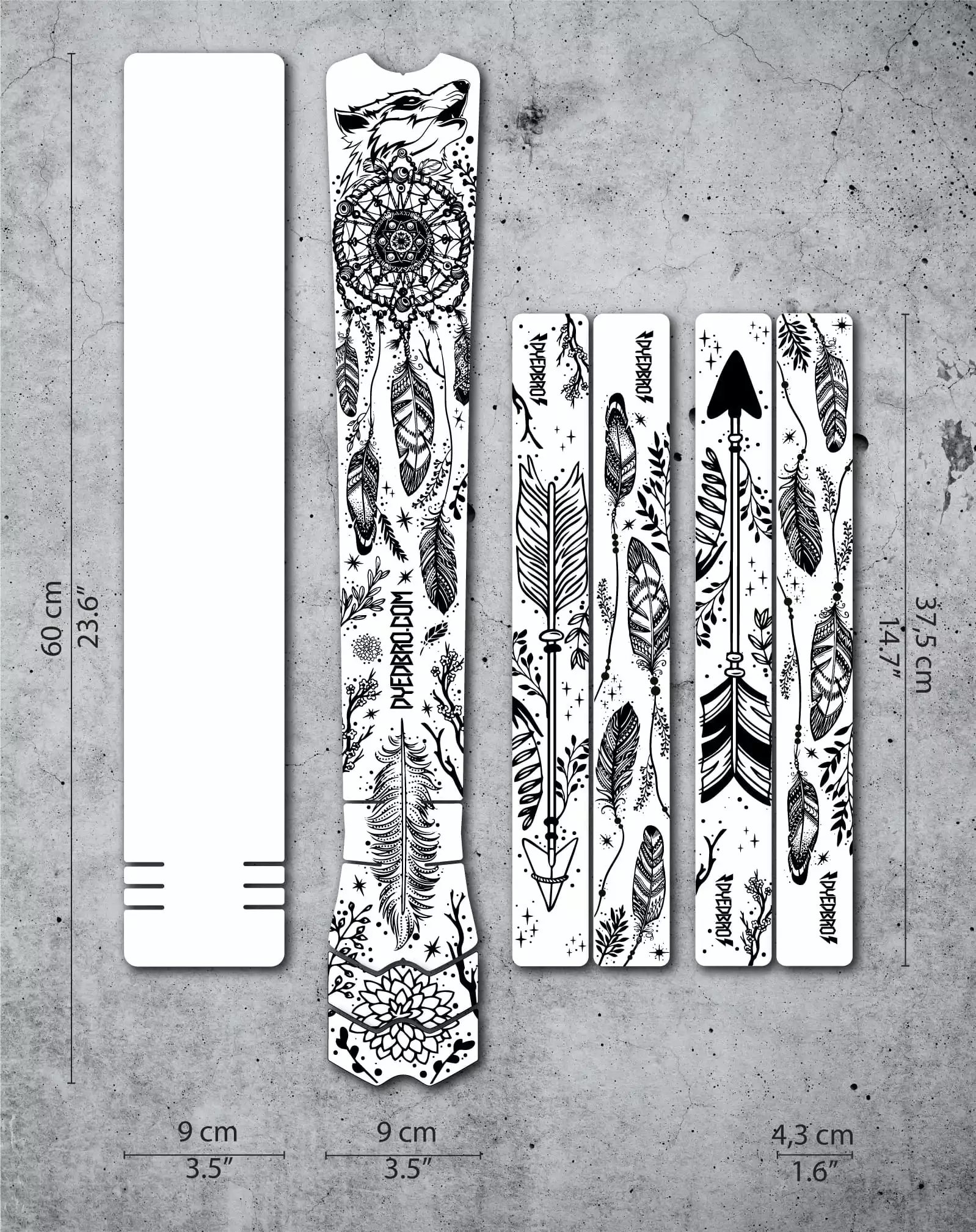 Dyedbro Dream Catcher Framebeschermingskit - Zwart Mat