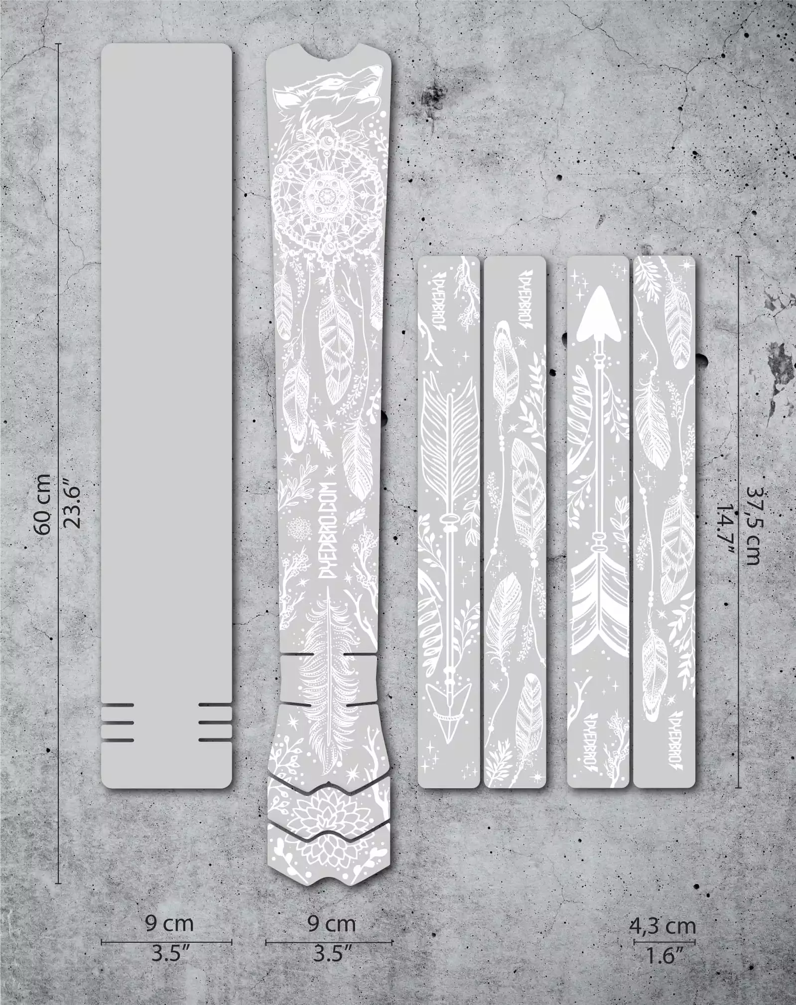 Dyedbro Frame Beschermingsset Dream Catcher - Wit Mat