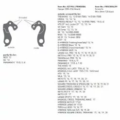 Ghost HD MTB Derailleurhanger - Zwart