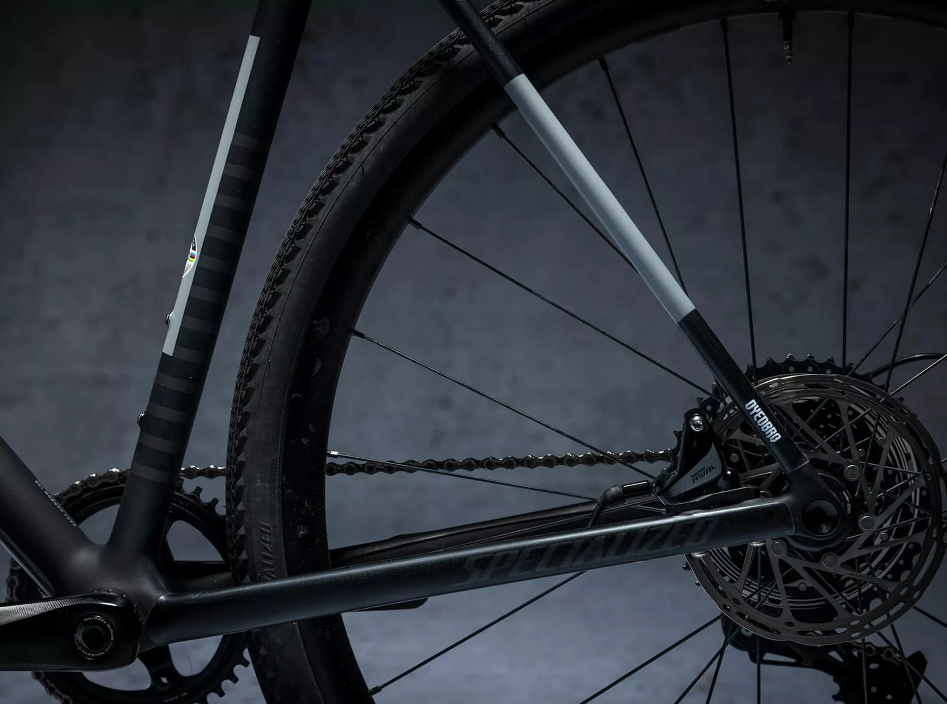 Dyedbro Gravel Frame Protection Kit Clear - White Matte - Afbeelding 3