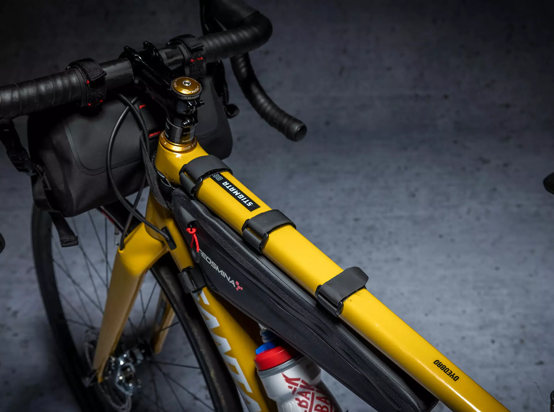 Dyedbro Gravel Frame Protection Kit Clear - Zwart Gloss - Afbeelding 4