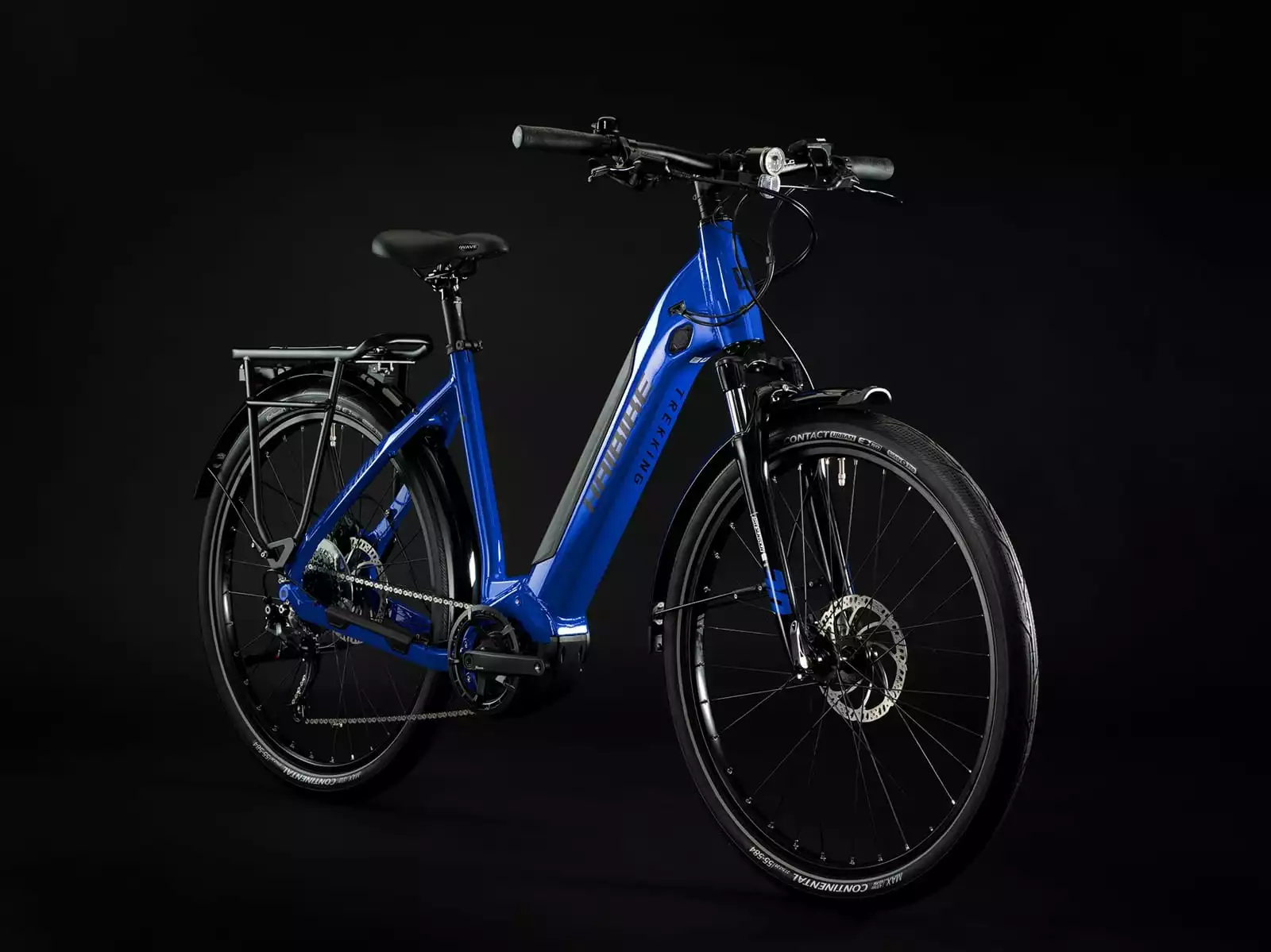 Haibike Trekking 4 Lage Instap - Glanzend Mat Blauw Zwart - Afbeelding 2