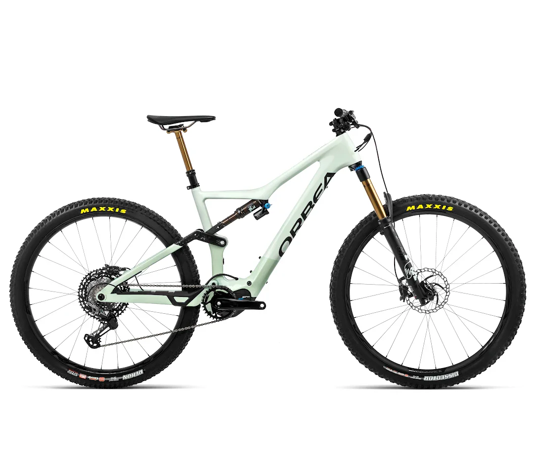 Orbea RISE M-TEAM Sap Wit - Groen Mist (Glans)