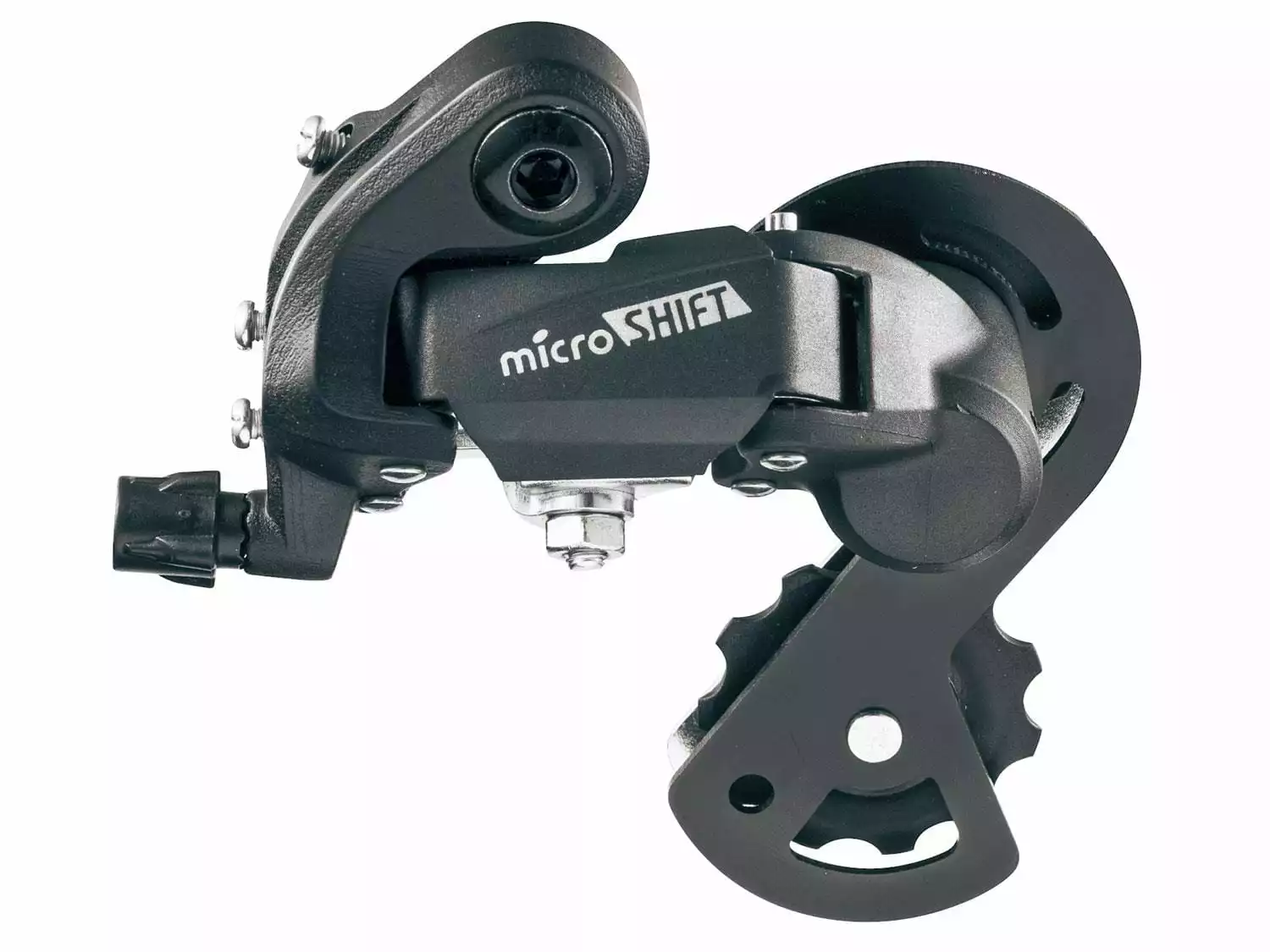 MICROSHIFT MTB Achterderailleur SuperShort Cage 1x6/7 Speed - Zwart