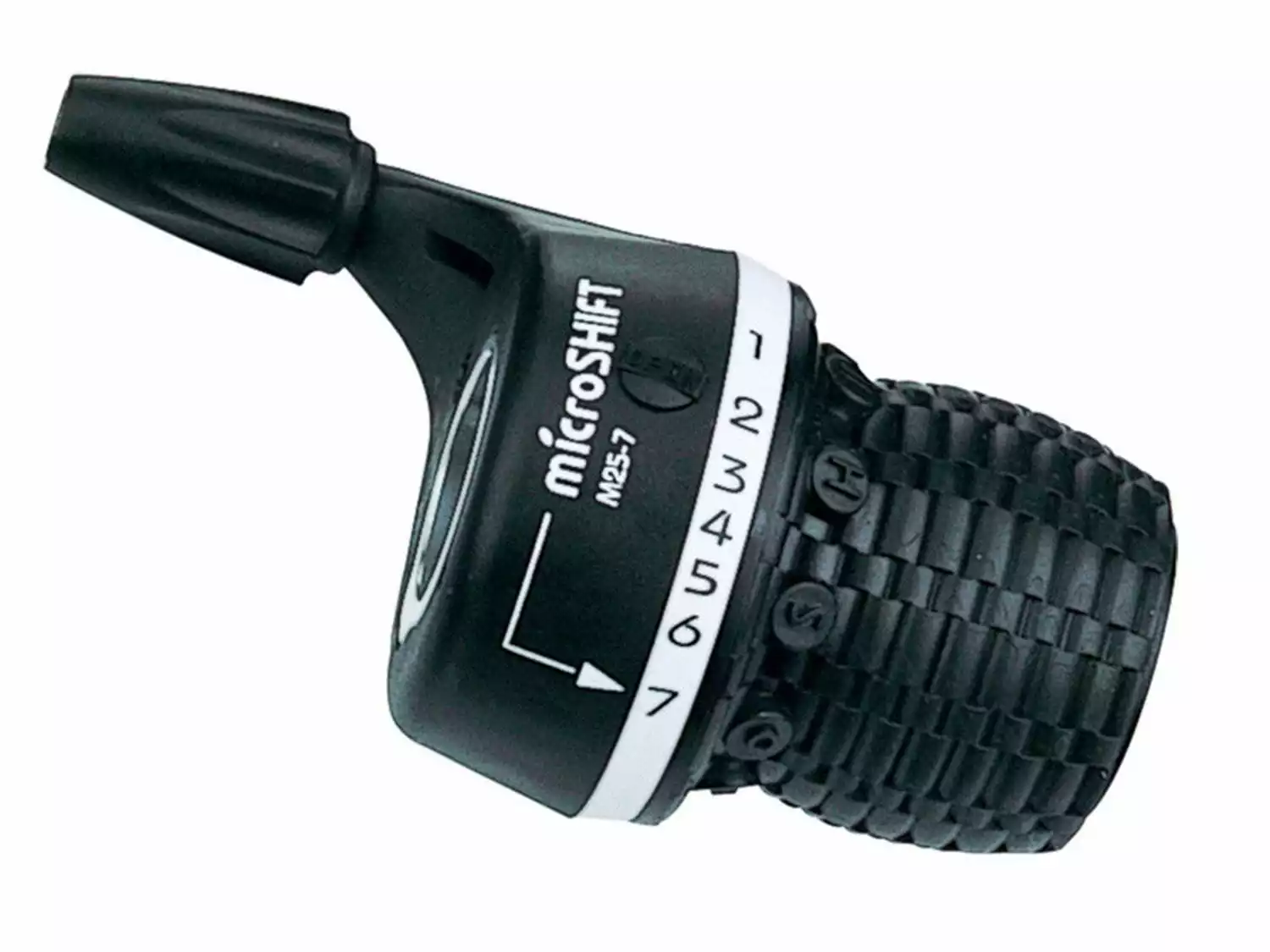 MICROSHIFT MTB Twist Shifter Rechts Shimano 7 Speed - Zwart