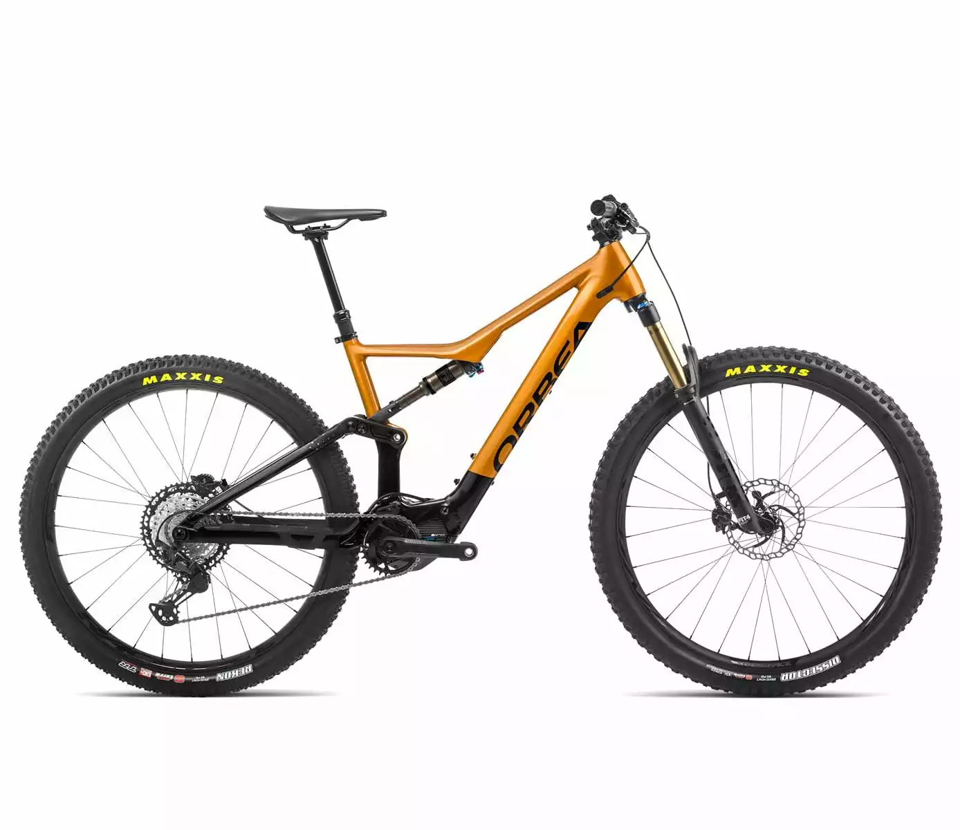 Orbea RISE H10 Leo Oranje-Zwart (Glans)