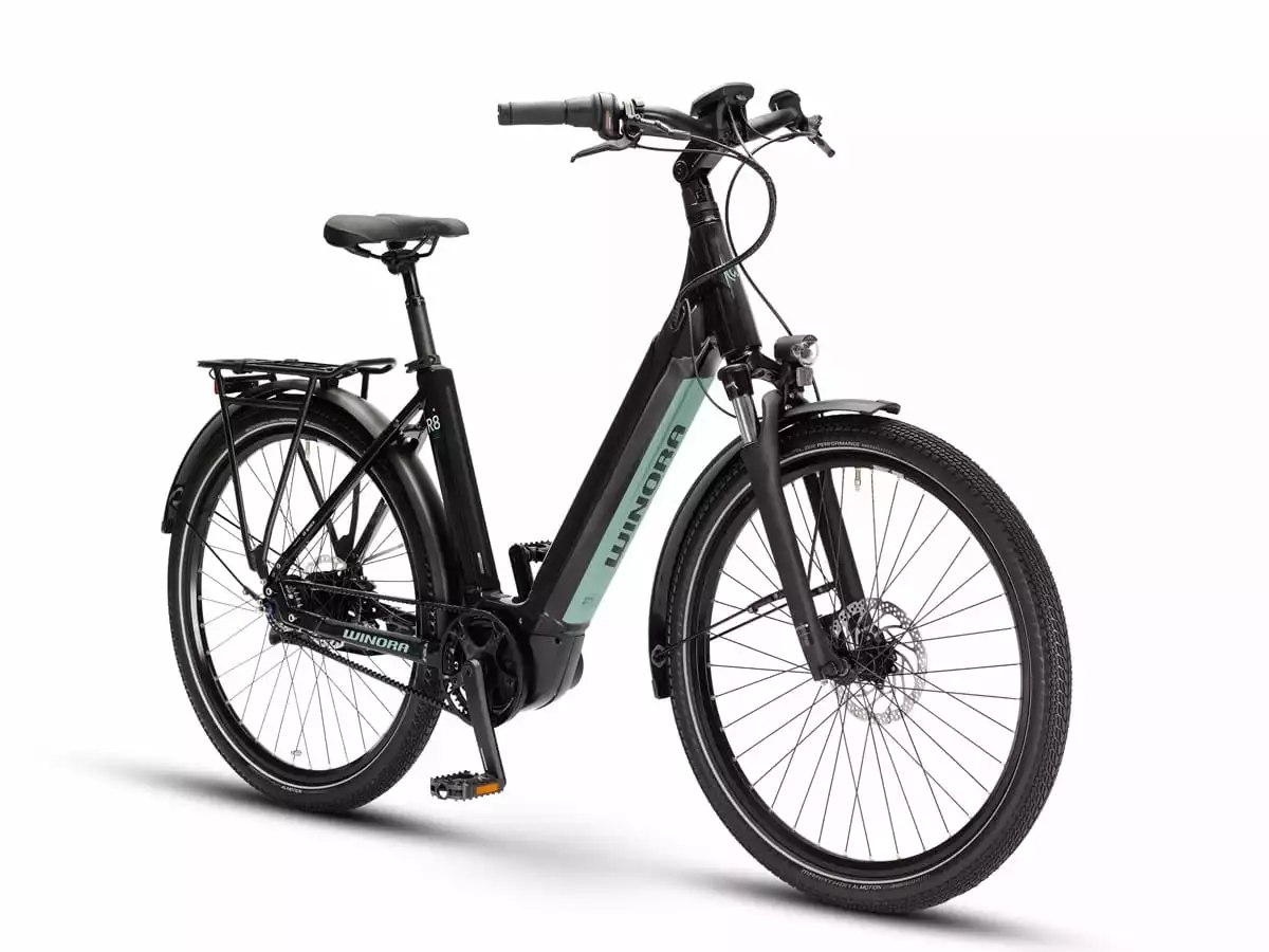 Winora Sinus R8 Lage Instap - Onyx Zwart - Afbeelding 2