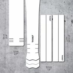 Dyedbro E-bike Frame Beschermingskit Heldere Glans - Zwart