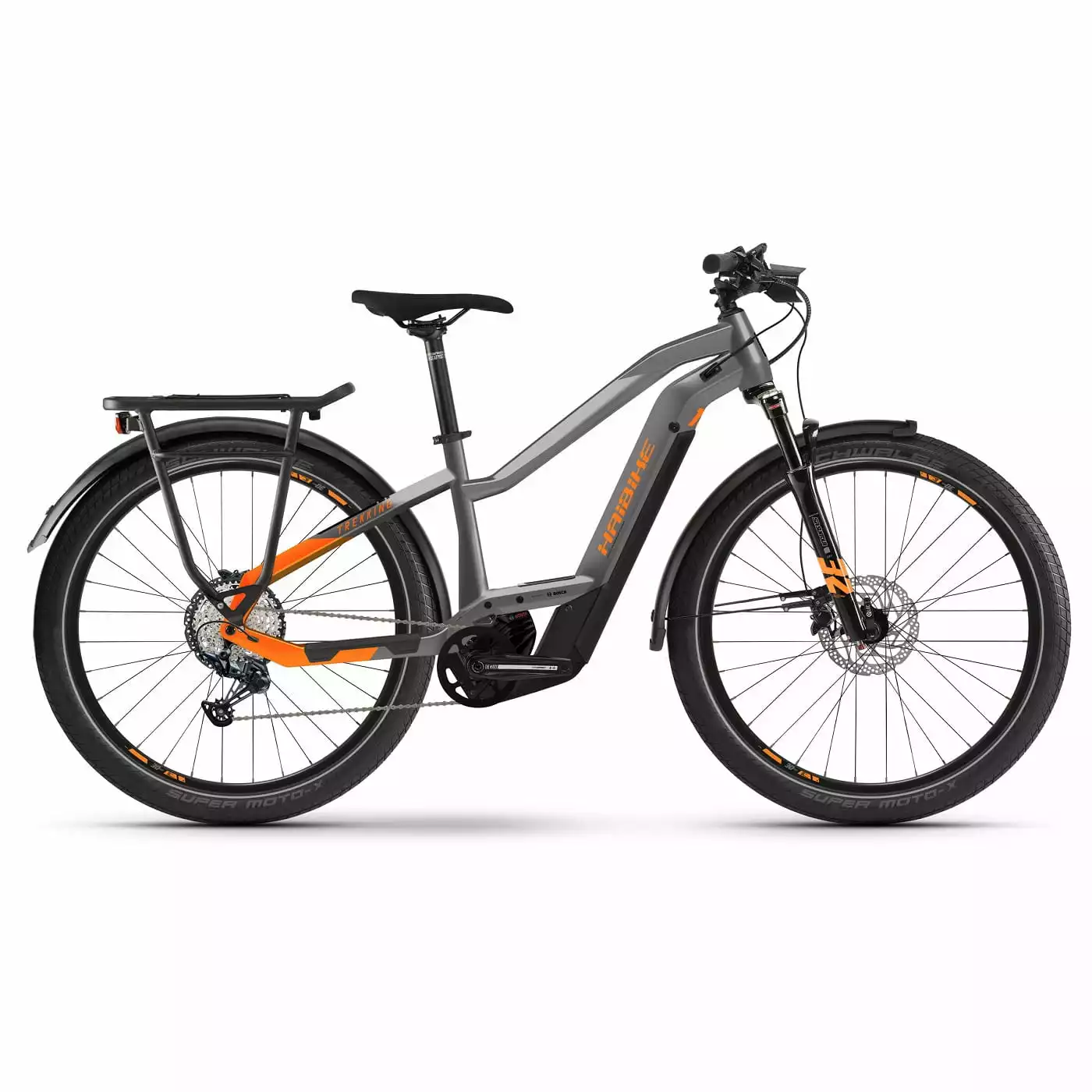 Haibike Trekking 10 Heren - Titanium / Lava Mat
