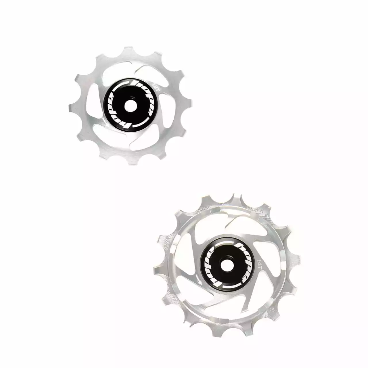 HOPE Jockey Wheels Katrollen - 14Z / 12Z - Zilver
