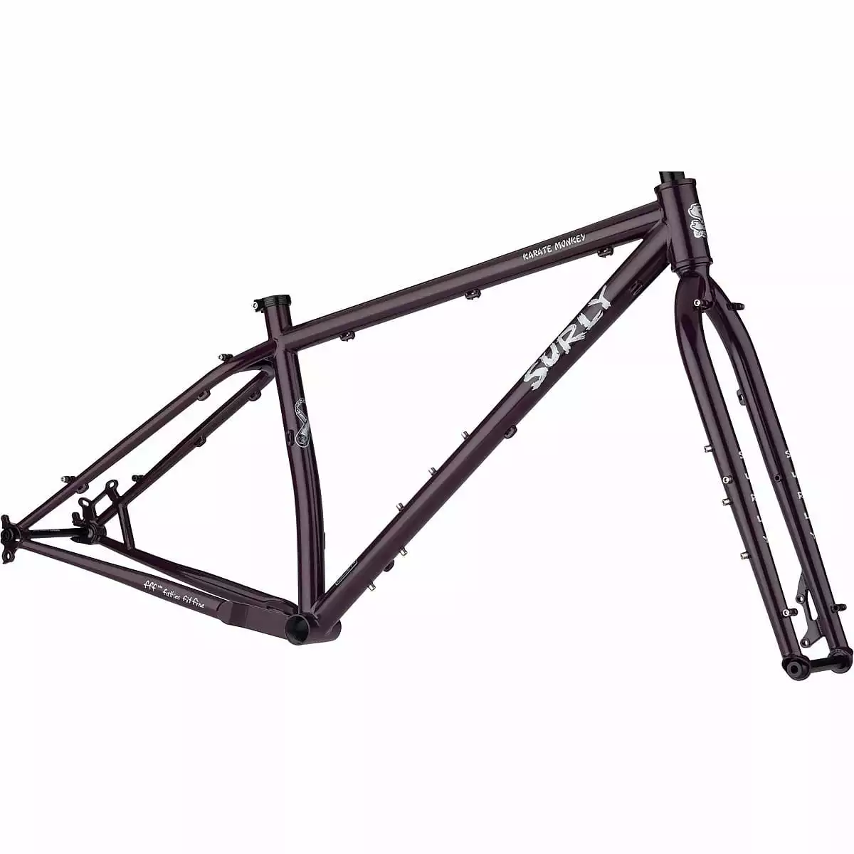 Surly Karate Monkey Frame Kit - Organische Aubergine