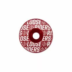 LOOSE RIDERS Stem Cap Logo Patroon - Rood