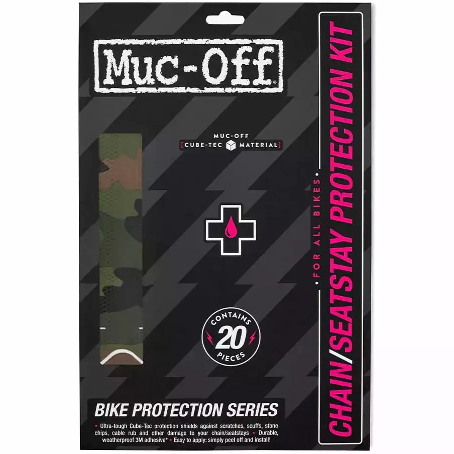 Muc-Off Frame En Achtervork Bescherming - Camo Zwart/groen