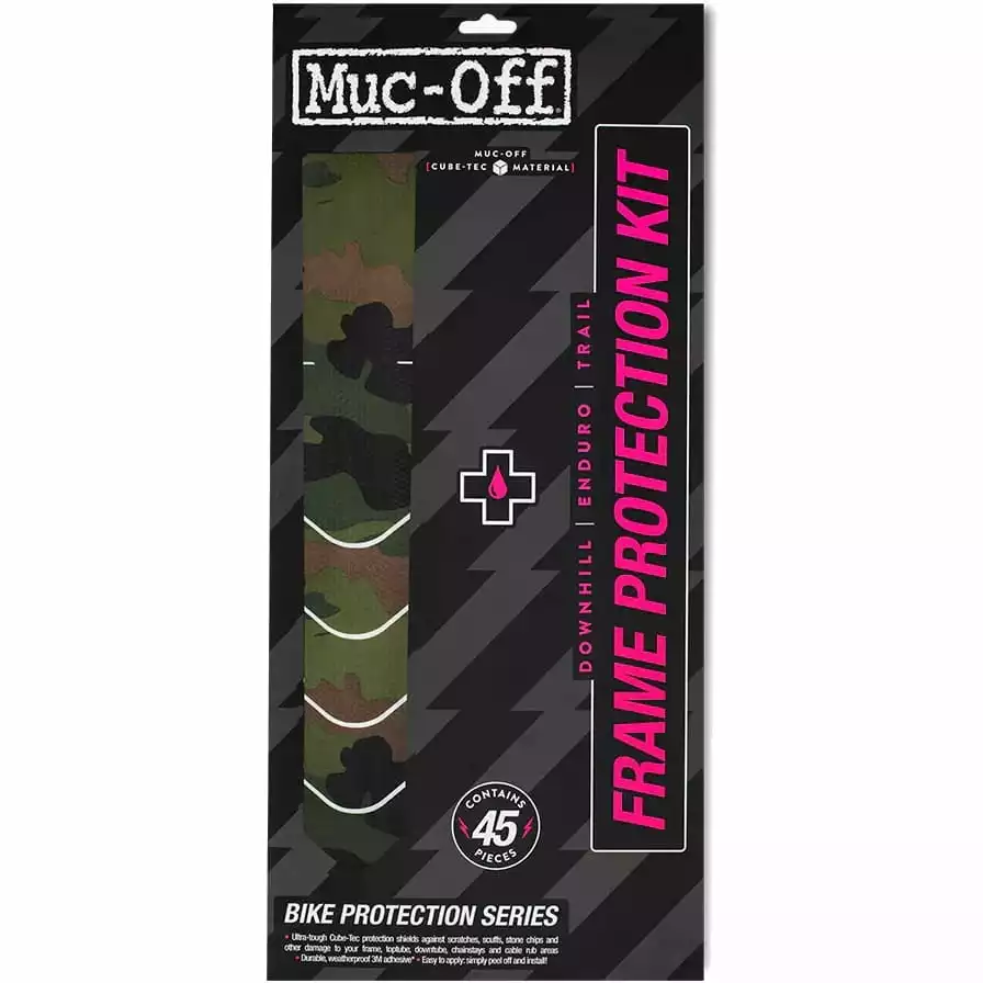 Muc-Off Frame Beschermingsset DH/ENDURO/TRAIL - Camo Zwart/groen