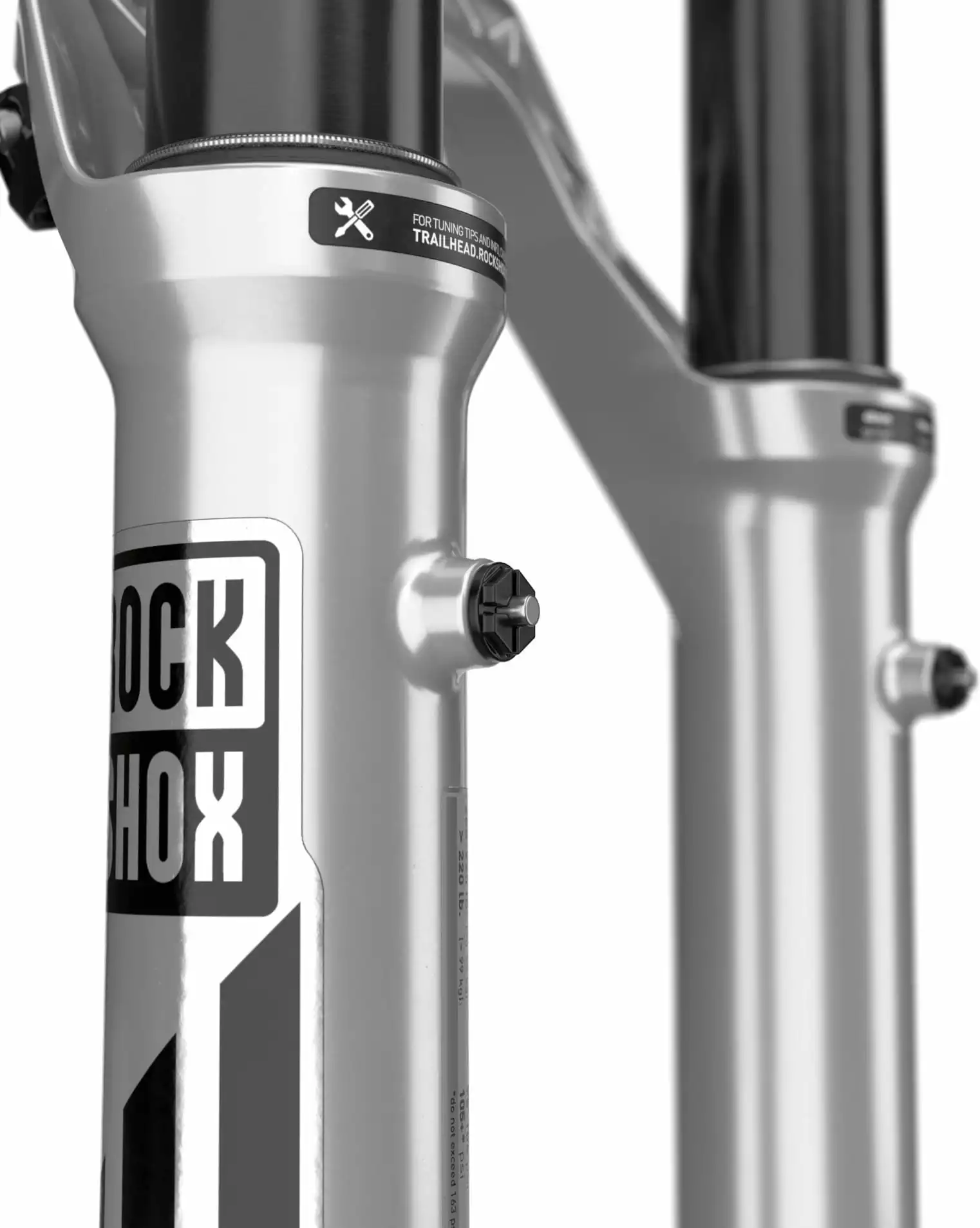 Rock-shox Pike Ultimate Debon Air+ RC2 - 29 Inch - 120 Mm Veerweg, Taps Toelopend, 44 Mm Offset - Zilver - Afbeelding 4