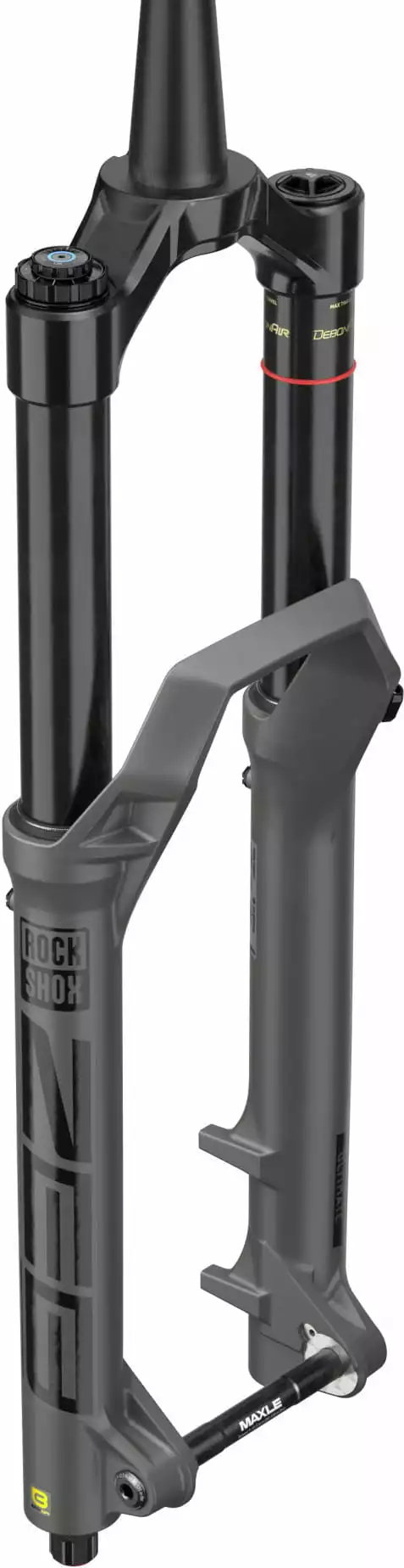 Rock-shox ZEB Ultimate Debon Air+ RC2 - 29 Inch - 160 Mm Veerweg, Taps Toelopend, 44 Mm Offset - Grijs